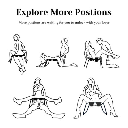 Upgraded Sex Chair with Reinforced Frame and Foam Cover