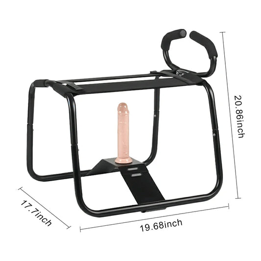 Portable Sex Chair with Armrests and Arch Bridge