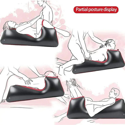 Sex Furniture Inflatable Sofa Bed with Handcuffs Bondage Gear for Couples