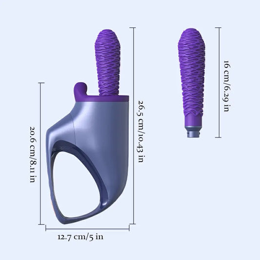 Portable Motorized Sex Machine With Thrusting Vibration Heating