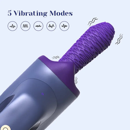 Portable Motorized Sex Machine With Thrusting Vibration Heating