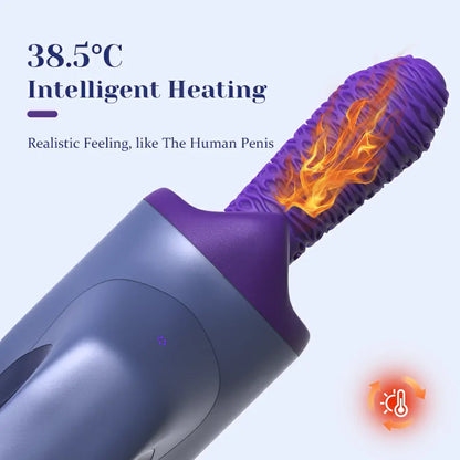Portable Motorized Sex Machine With Thrusting Vibration Heating