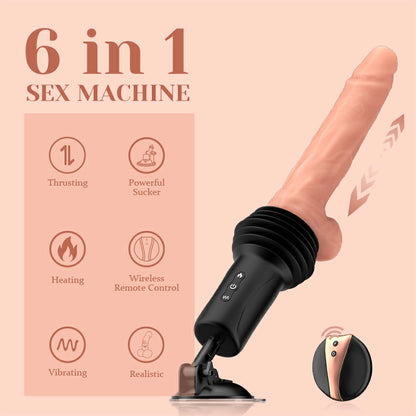 Quiet Fuck Machine with Dildo and Suction Cup