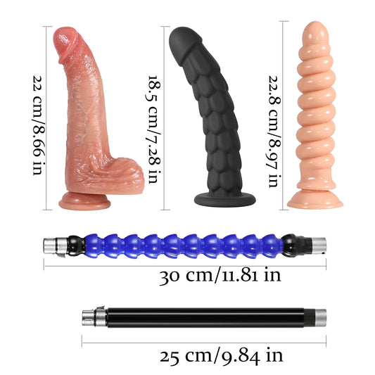 Foldable Dildo Machine With Phone Holder And Three Dildos For Women