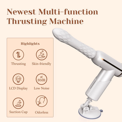 Automated Sex Machine With 32 Thrusting Modes And Four Massage Attachments