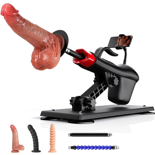 Best Thrusting Machine Sex Toy With Dildo And Extension Rod