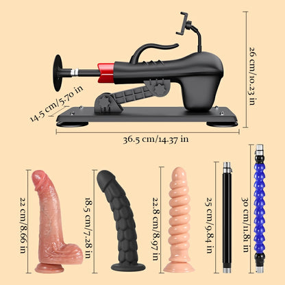 Best Thrusting Machine Sex Toy With Dildo And Extension Rod
