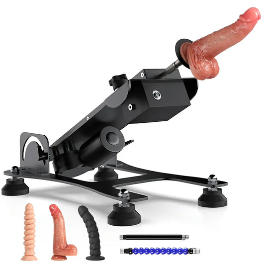 Heavy Duty Dildo Machine With Multi-Angle Design And Three Unique Dildo Attachments