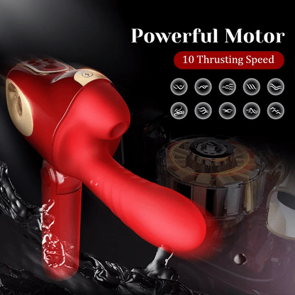 Automatic Sex Machine Hands Free 10 Speed Thrusting Vibrator With Heating