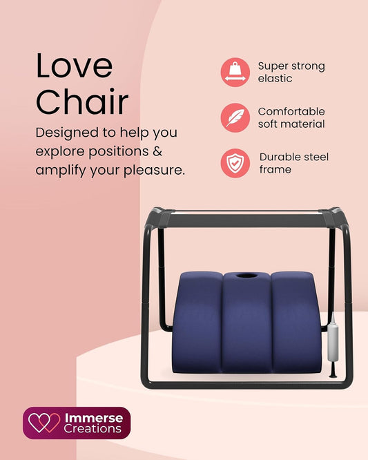 Weightless Love Chair for Couples – Elastic Bouncer Enhancer Seat for Intimate Bedroom Comfort