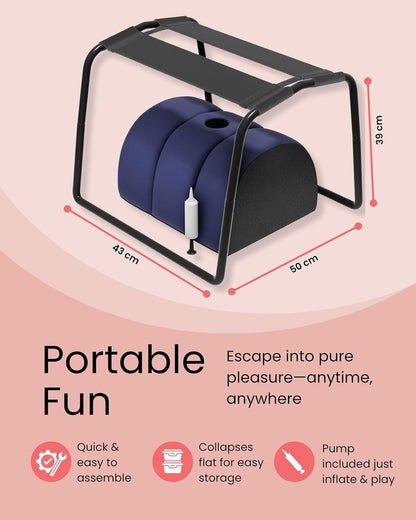 Weightless Love Chair for Couples – Elastic Bouncer Enhancer Seat for Intimate Bedroom Comfort